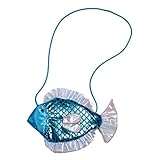 NET TOYS Maritime Fischtasche Meerjungfrauen Handtasche Matrosin Umhängetasche Meerjungfrau Tasche F