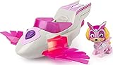 PAW Patrol Mighty Pups Super Paws, Skyes Deluxe-Fahrzeug mit Lichtern und G
