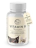 Annimally Vitamin B Komplex Hund 120 Tabletten für bis zu 4 Monate I Vitamin B hochdosiert für Hunde und Katzen mit Vitamin B1, B2, B3, B5, B6, B9, B12, Vitamin K, L-Tryptophan und S
