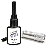 Microtec® Turbotec 911 Glas Spezial UV-Kleber | extra stark für Glas/Metall | 10g | mit UV-Taschenlampe | lichthärtender und transparenter Klebstoff | Qualitätsprodukt aus D