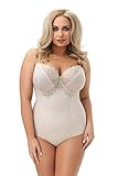 Selente sw02 Shapingbody (Made in EU) figurformder Bügel-Body mit eleganter Spitzenverzierung, beige ungepolstert, Gr. 85H