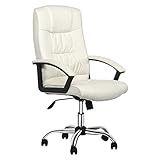 WJMLS Computerstuhl Haushaltsstudium Bürostuhl Pu. Konferenzstuhl, ergonomischer Chefstuhl, Bowfuß/Fünf-Sterne-Fuß-Köpfe- Stuhl Freizeit mit Armlehnen Sitz Task