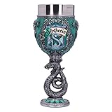 Nemesis Now Harry Potter Slytherin Hogwarts House Collectable Goblet, Grün Silber, 1.25 p