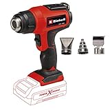 Einhell 4520500 Akku-Heißluftpistole TE-HA 18 Li - Solo Power X-Change (Lithium-Ionen, 2 Temperaturstufen, inkl. Reduzier-, Breitstrahl-, Reflektordüse, ohne Akku und Ladegerät)