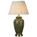 CZFWRX Keramische Schreibtischlampe grün LED Schreibtischlampe Wohnzimmer Schlafzimmerbibliothek Studienamt Designdekoration (Color : B, Size : 43 * 71cm)