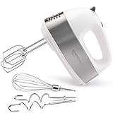 Handmixer Elektrisch, Keenstone Multi-Speed Handmixer mit Schlägern / Teighaken / Schneebesen, Turbo und Ausw