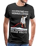 Spreadshirt Weihnachten Scheißhaus War Voll Ugly Christmas Männer Premium T-Shirt, L, Schw