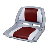 Bootsstuhl/Steuerstuhl - klappbar und gepolstert [rot-weiß]