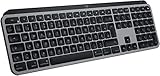 Logitech MX Keys für Mac kabellose beleuchtete Tastatur, taktiler Tastatursteuerung, LED-Tasten, Bluetooth, USB-C, 10 Tage Batterielebensdauer, Metallaufbau, Apple macOS- G