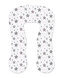 Amilian Bezug, Kissenbezug für Stillkissen, Lagerungskissen, Seitenschläferkissen, Pregnancy Pillow; Pillow Cover; Ersatzbezug; Größe ca. 330cm, Sternschnuppe R