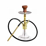 Shisha Set Luxus Shisha Set Golden Alloy Shisha Set Mit 1 Schlauch Und Zubehör Abnehmbarer Mittelschaft Einfach Zu D