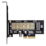 XTVTX M.2 NVME SSD auf PCIe 3.0 x4 Adapter, M.2 2280 2260 2242 2230 SSD auf PCIe 3.0 x4 Host Controller Erweiterungskarte mit Aluminium-Kühlkörper für PC Desktop, unterstützt Windows, Mac & Linux OS