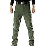 Fmkaieo Wasserdichte Arbeitshose für Herren, Sommer, Casual-Hose, mit Kordelzug, leicht, elastischer Bund, Jogginghose, Cargohose, Herren, Fitness-Hose, Outdoor-H