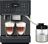 Miele CM 6560 MilkPerfection Kaffeevollautomat – OneTouch for Two, AromaticSystem, Kannenfunktion, 8 Genießerprofile, DoubleShot, WLAN-fähig, LED-Beleuchtung u. v. m. – Graphitgrau PearlF