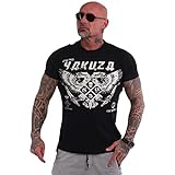 Yakuza Herren Double Headed T-Shirt, Schwarz, 3XL