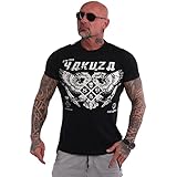 Yakuza Herren Double Headed T-Shirt, Schwarz, 3XL