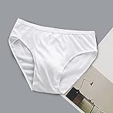 Einweg-Unterhosen für Herren Cotton Unterwäsche Panties Handliche Slips für Outdoor, Reisen, Geschäftsreisen,White 15pcs,XXXXL