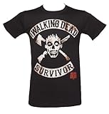 The Walking Dead Herren Regular Fit T-Shirt Survivor, Schwarz, X-Large (Herstellergröße: X-Large)