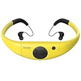 Tayogo MP3-Player, wasserdicht, mit Kopfhörern, 8 GB IPX8 Hi 3 m unter Wasser Schwimmen Wasserdicht 60 ℃ ideal zum Laufen, Reiten und andere Spa mit Wasser oder Sweat (Gelb-R)-MEHRWEG