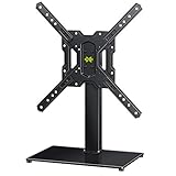 TV Ständer Schwenkbar Höhenverstellbar, USX-MOUNT TV Standfuß für 26-55 Zoll LCD LED OLED 4K Fernseher oder Monitore, TV Standfuss bis zu 30kg, Max.VESA 400x400mm Fernsehtisch T