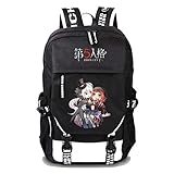 WANHONGYUE Identity V Spiel Cosplay Rucksack Schultasche Laptop Backpack mit USB-Ladeanschluss Schwarz / 19