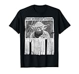 Star Wars Yoda Poster Words Of Wisdom Graphic T-S