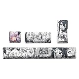LANCHEN 4Pcs Japanese Anime PBT Space Keycaps Ahegao 6.25U ESC Leertaste Caps T