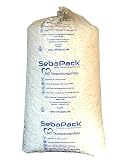 SebaPack Verpackungschips Füllmaterial Verpackungen 60 Liter weiße Bio Füllchips Natürliche Polsterchips Maisstärke Packp
