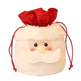 Sayla Weihnachten Deko Weihnacht Weihnachtsmannsack Weihnachtssack Geschenkesack für Weihnachten Süßigkeiten Tasche (A)