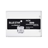 Bluestar Akku Ersatz kompatibel mit Nokia 3310/3330 / 3510 / 3510i 1400 mAh Austausch Batterie Accu Nokia BLC-2