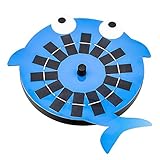 Ruiqas Solar Wasserbrunnen mit 4 Düsen Wal Form Solar Springbrunnen Pumpe Solar Wasserpumpe für Gartenteich Vogelb