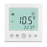 Digital Thermostat Raumthermostat Fußbodenheizung Wandheizung LED weiß SAXa31