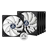 ARCTIC F12 PWM PST (5er Pack) - 120 mm PWM PST Gehäuselüfter, Case Fan mit PST-Anschluss (PWM Sharing Technology), Reguliert RPM synchron, 230-1350 U/