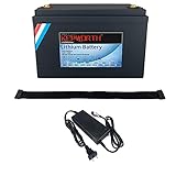 LifePo4 Batterie 12V 100Ah Bis zu 7000 Tiefenzyklen mit BMS Lithium-Eisen für Trolling-Motor Solar RV Haushaltsgeräte Marine Golfwagen Energiereserve Netzteil Notbeleuchtung Inklusive Ladeg