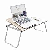 YUDIZWS Laptoptisch Lapdesk Betttisch Laptophalterung Laptop Verstellbar Neigungswinkel Und Position Zeichnen Ständer Für Bett Sofa Couch Boden (Color : White)