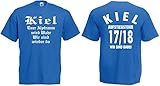 Fruit of the Loom Kiel Aufstiegs-Tour T-Shirt von S-XXXL Aufsteiger 2017/18|blau-XXL