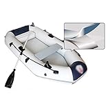 GUOE-YKGM Kayak Faltkajak - Aufblasbares 2-Personen-Kajak-Set Mit Schlauchboot, Zwei Aluminiumrudern Und Elektromotor - Angler Und Freizeitsportler Sitzen Auf Leichtem Angelkajak