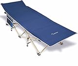 Sportneer Campingbett, Camping Bett mit Tragetasche für Erwachsene, Extra Breit Faltbar Klappbett Feldbett Campingbett für Outdoor Garten Innen, 204 kg Belastbar, B