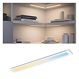 Paulmann 99962 LED Möbelleuchte Clever Connect Spot Border 300mm Tunable White 12V eckig incl. 1x5 Watt dimmbar Weiß matt Kunststoff 2700-6500