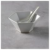 HNSYYUEYOU Salatschüssel Keramische Salatschüssel Dessertschale Getreideschale Kreative Snackschüssel Geeignet for Mikrowelle, Backofen, Geschirrspüler Kartoffelsalat Schüssel (Color : A)