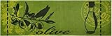 Zala Living Waschbarer Küchenläufer Küchenteppich Teppichläufer Olive(50x150 cm, 100% Polyamid, rutschfest, Fußbodenheizung geeignet), Grü
