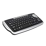 B Blesiya 2.4G Kabellose Tastatur, Trackball Compact Backlit Plug and Play Mini Multi Function Slim, 78Tasten, USB für Laptop, Tablet Desktop Notebook Comp