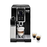 De'Longhi Dinamica Plus ECAM 370.70.B Kaffeevollautomat mit LatteCrema Milchsystem, Cappuccino & Espresso auf Knopfdruck, 3,5 Zoll TFT Touchscreen Farbdisplay, Kaffeekannen-Funktion, schw