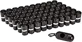 Amazon Basics Hundekotbeutel mit Spender und Leinenclip - Ohne Duftstoff, 900er-Pack, 33 x 23 cm, Schw
