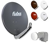 Fuba Digital HDTV Sat-Anlage 4 Teilnehmer | Fuba DAA 650 Premium Aluminium Sat-Antenne in Wunschfarbe + DEK 416 Quad LNB