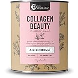 Nutra Organics Beauty Collagen für das Haarwachstum – Verisol + Vitamin C für Haut, Haare und Darmgesundheit (224 g)