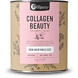 Nutra Organics Beauty Collagen für das Haarwachstum – Verisol + Vitamin C für Haut, Haare und Darmgesundheit (224 g)