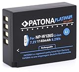 PATONA Platinum Ersatz für Akku Fujifilm NP-W126s NP-W126 (echte 1140mAh)