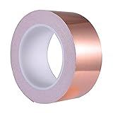 Opaltool Kupferband gegen Schnecken, Ewiger Schneckenschutz Hochbeet Schneckenband Kupferfolie Schneckenzaun Schneeschutzbeschichtung Kupferband 50 mm x 20
