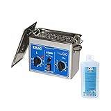 EMMI® 12HC ULTRASCHALL DENTAL-SET inkl. 1x EM-070 Dentalreiniger - 500ml, 900ml Ultraschallbad Cleaner 45kHz für Prothesen, Spang